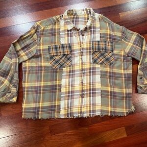 Easel Multicolor Plaid Shirt